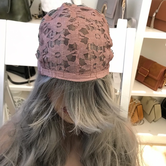 Human hair blend Sliver Gray Wig - Picture 5 of 5